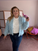 KARDIGAN CRAZY ( BABYBLUE,JAGODA)