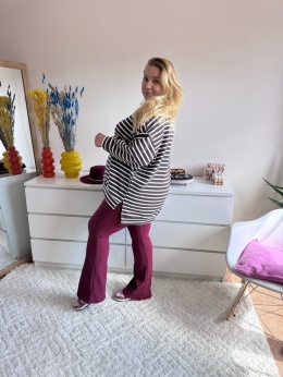 BLUZA KIARA CZEKOLADA PASKI