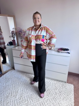 LEGGINSY FLARY PRĄŻEK CZARNE- dostępne tylko u nas