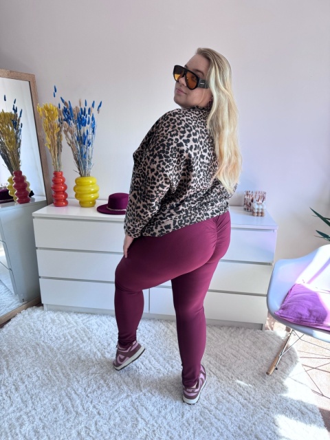 LEGGINSY UP BORDO - DOSTĘPNE TYLKO U NAS LEGGINSY UP BORDO - DOSTĘPNE TYLKO U NAS