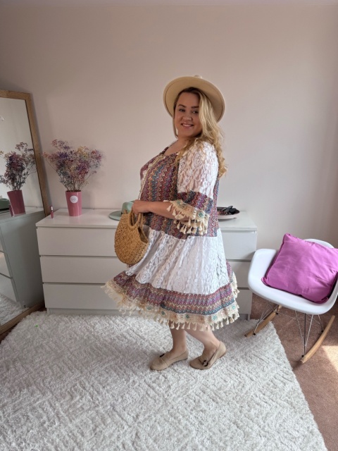 SUKIENKA BIAŁA BOHO SUKIENKA BIAŁA BOHO