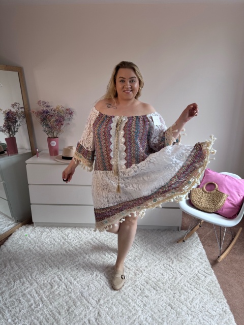 SUKIENKA BIAŁA BOHO SUKIENKA BIAŁA BOHO