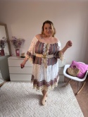 SUKIENKA BIAŁA BOHO