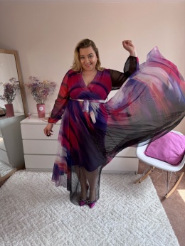 SUKIENKA LEYLA FIOLETOWA