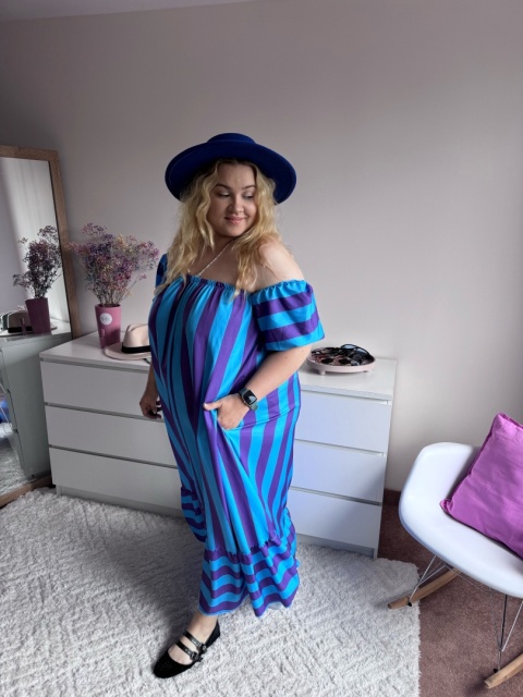 SUKIENKA LOLA HISZPANKA NIEBIESKA SUKIENKA LOLA HISZPANKA NIEBIESKA