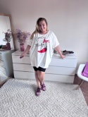 T-SHIRT BIAŁY OVERSIZE chili By Szafana+