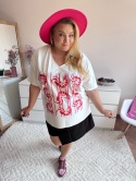 T-SHIRT BIAŁY SEREK krewetki By Szafana+