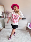 T-SHIRT BIAŁY SEREK krewetki By Szafana+