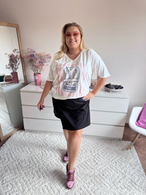 T-SHIRT BIAŁY SEREK sardynki By Szafana+ T-SHIRT BIAŁY SEREK sardynki By Szafana+