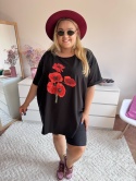 T-SHIRT CZARNY OVERSIZE MAKI By Szafana+