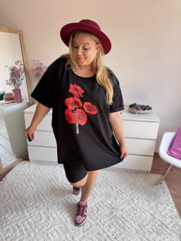 T-SHIRT CZARNY OVERSIZE MAKI By Szafana+