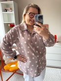 KOSZULA LADY GROSZKI róż,beż