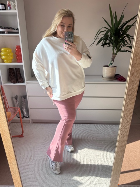 LEGGINSY FLARE różowe ROZMIAR 1