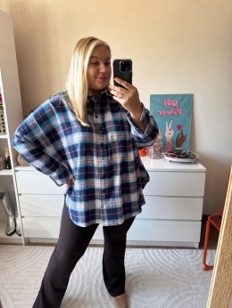 KOSZULA MEGUSTA czerowna,niebieska,beżowa