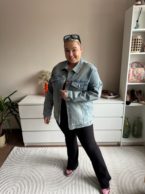 KURTKA JENASOWA KRYSZTAŁKI