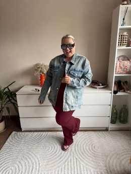 LEGGINSY MODELUJĄCE BORDOWE