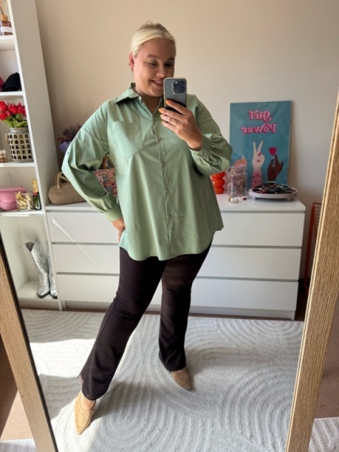 LEGGINSY MODELUJĄCE BRĄZOWE WIĘKSZE