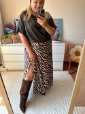 SPÓDNICA KOPERTOWA zebra