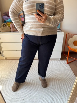 SPODNIE JEANSY PLUS SIZE ciemne