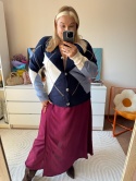 SWETER NA GUZIKI ROMBY