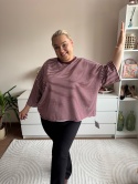 T-SHIRT GRUBSZY W PASKI OVERSIZE